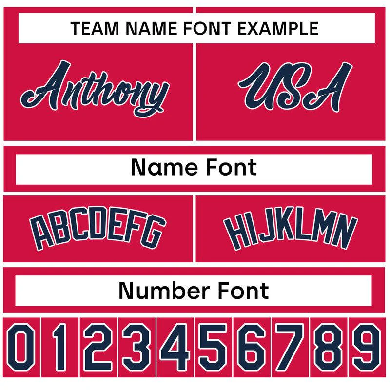 Custom Black Red-White Authentic Baseball Jersey-3