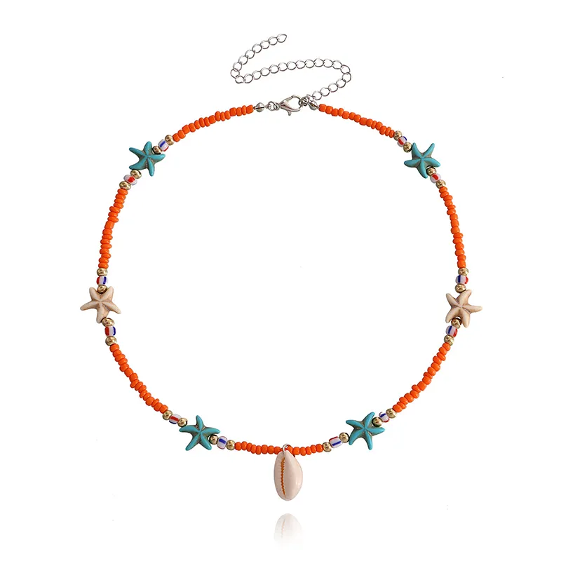 Starfish Beaded Choker