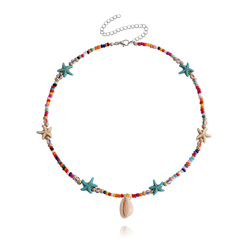 Starfish Beaded Choker