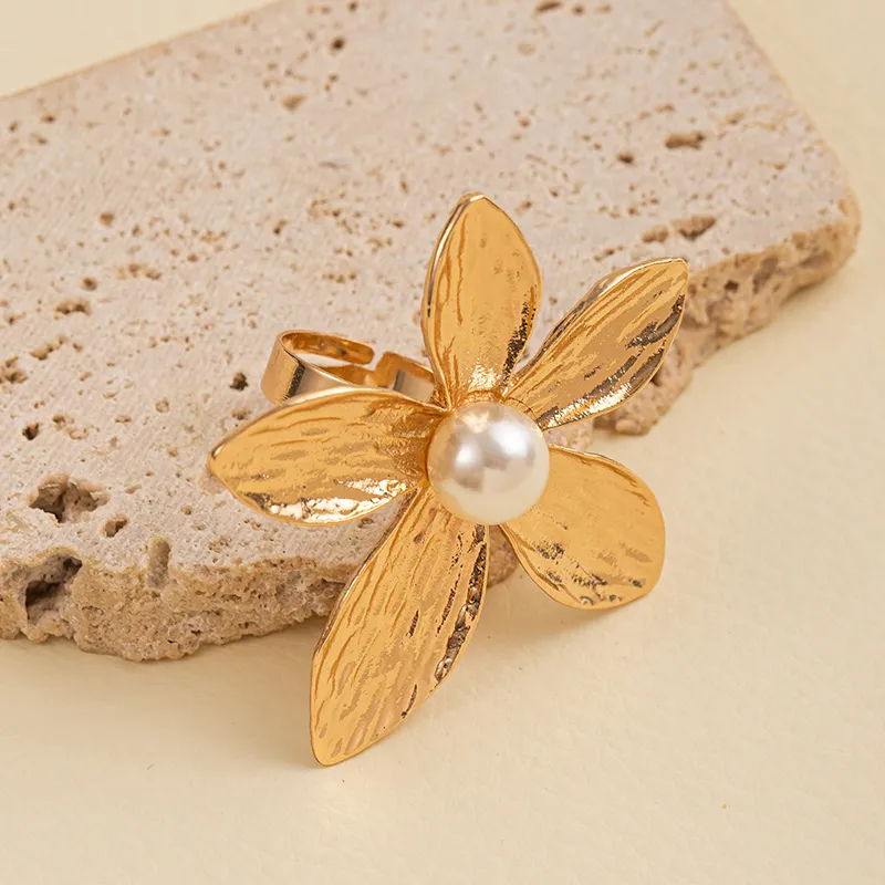 Flower Bow Knot Open Rings