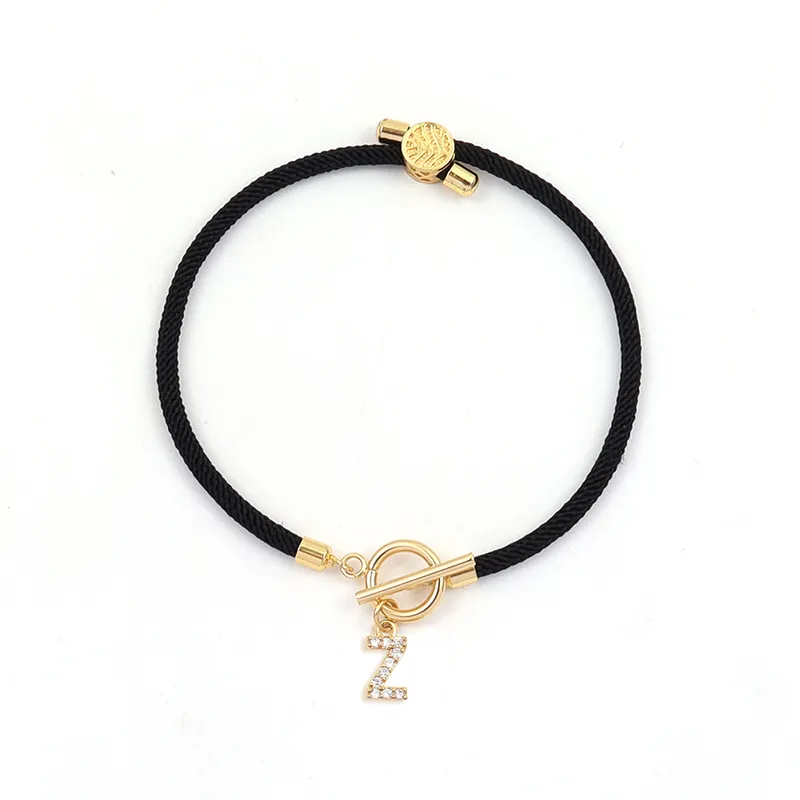 Simple Charm Rope Bracelet