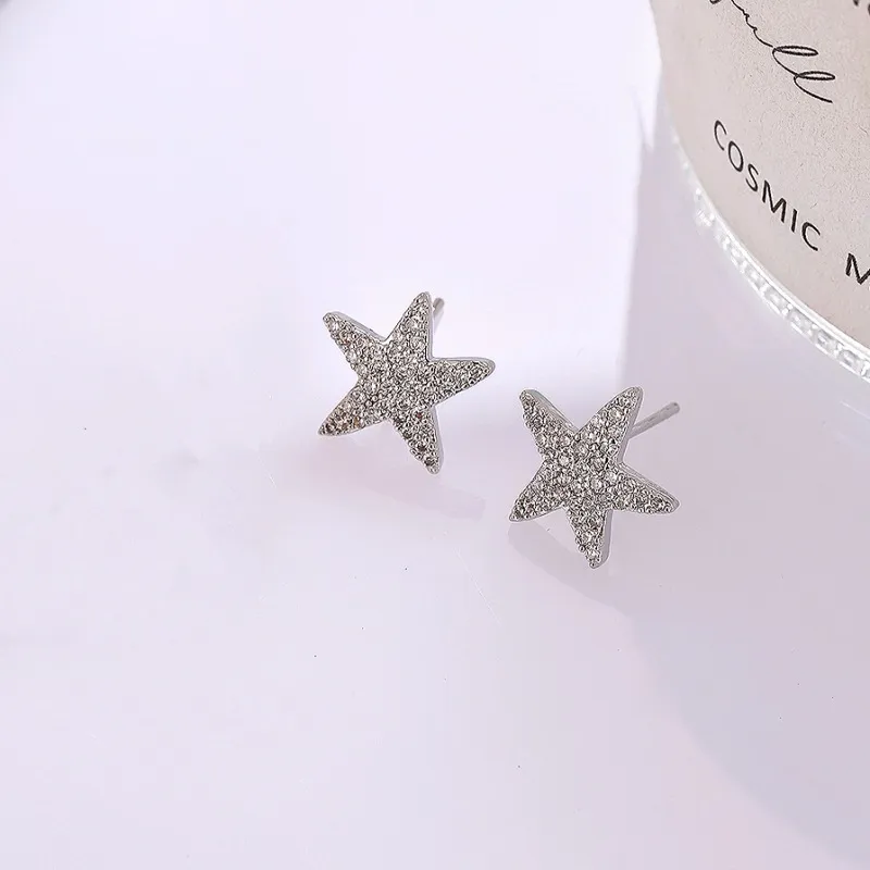 Star Zircon Ear Studs