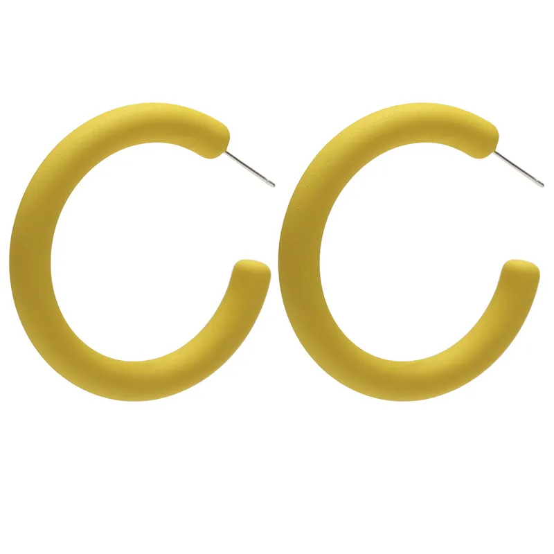 Bold Hoop Plastic Earrings