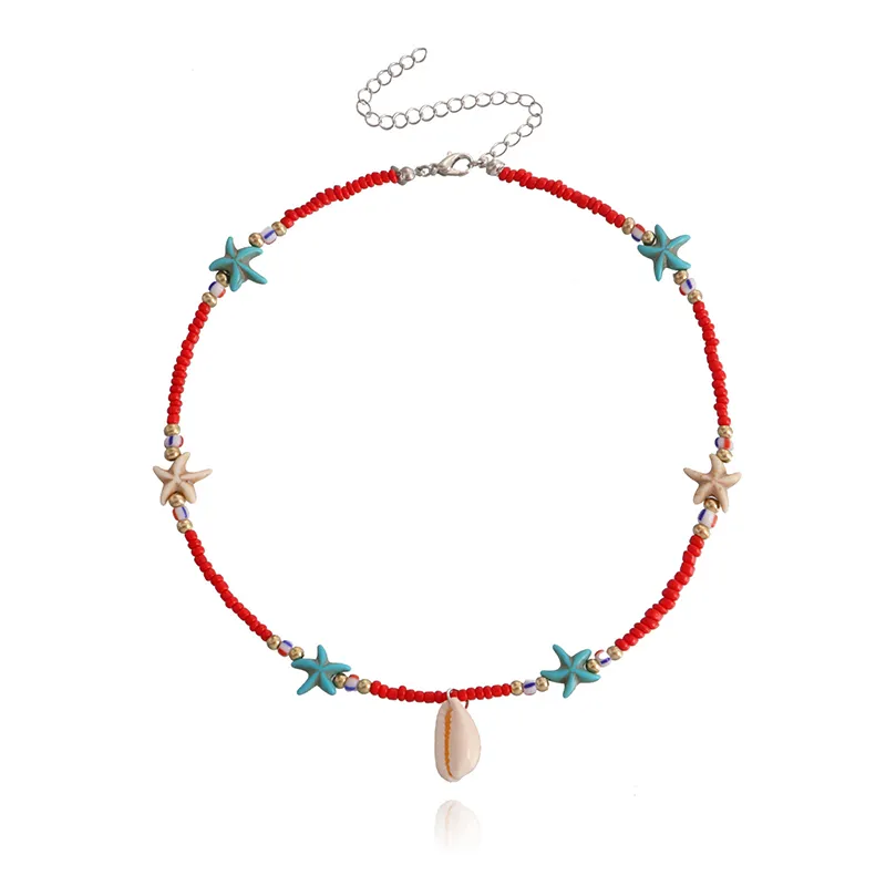 Starfish Beaded Choker