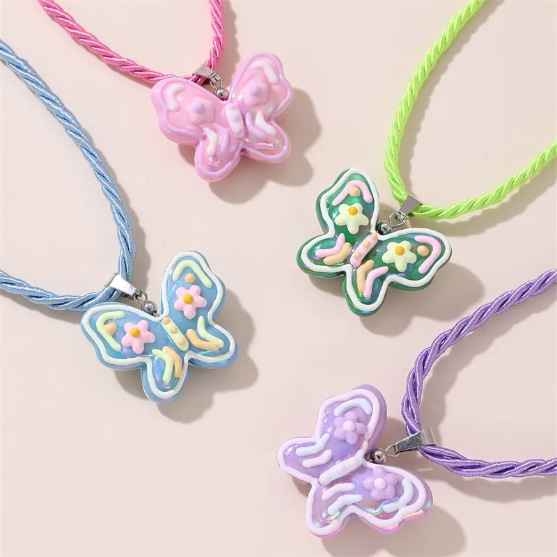 Butterfly Polyester Necklace