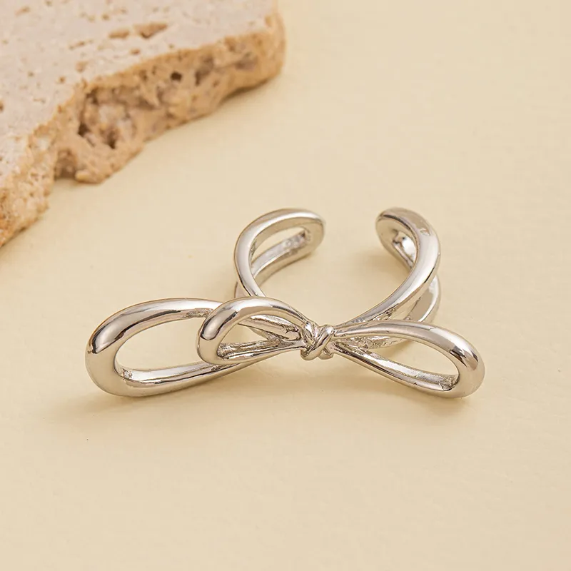 Flower Bow Knot Open Rings