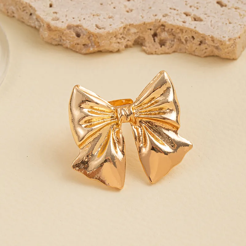 Flower Bow Knot Open Rings