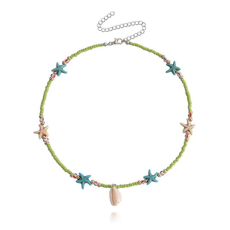 Starfish Beaded Choker