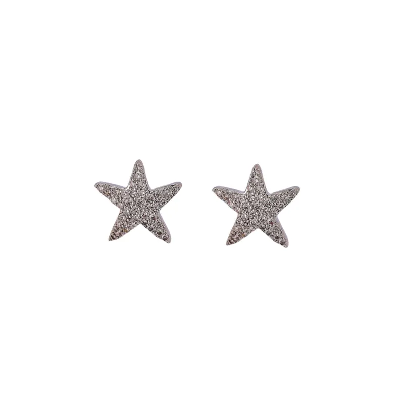 Star Zircon Ear Studs