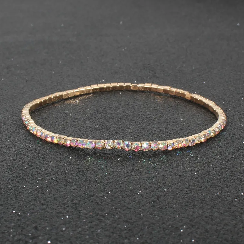 Geometric Rhinestone Iron Diamond Bracelet