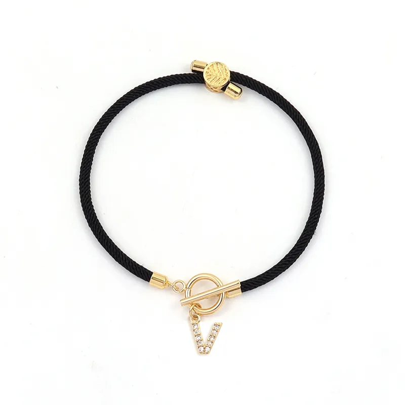 Simple Charm Rope Bracelet